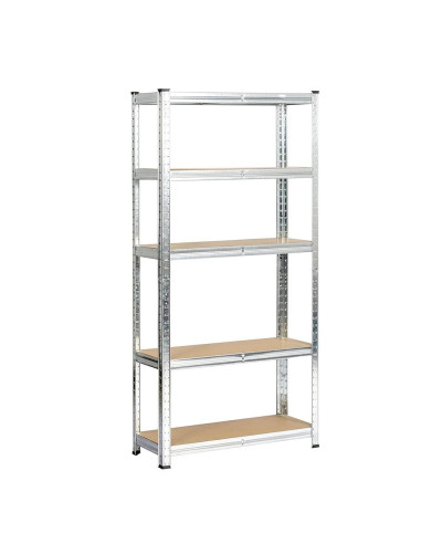 5-tier metal shelving unit, 150 kg per shelf. 70 x 30 x 150 cm. THU...
