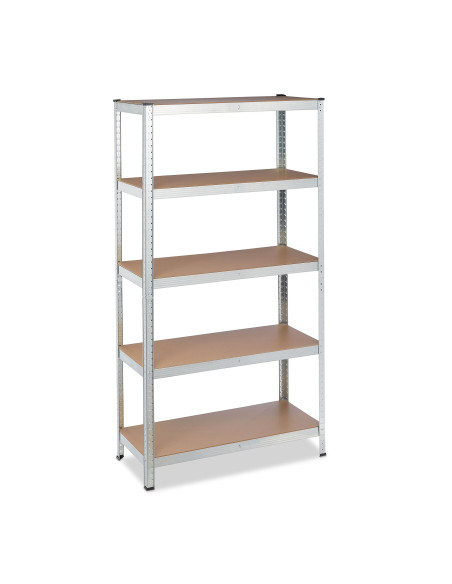Estantería de 5 estantes, 90 × 40 × 180 cm, peso por estante 175 Kg, acabado galvanizado. THULOS TH-HW036 Thulos Inicio TH-HW036