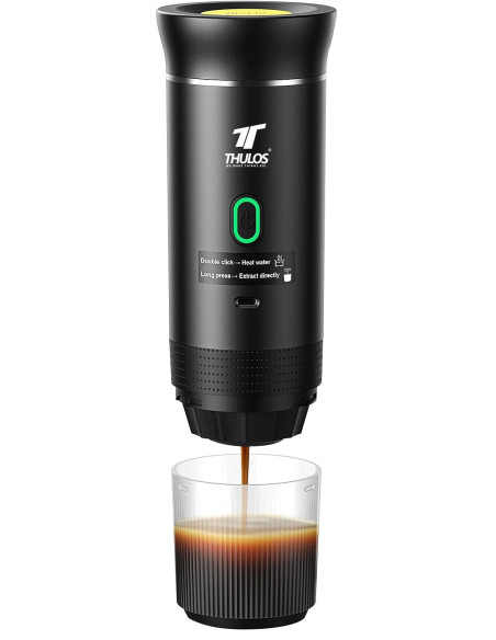 Portable coffee maker, 20 bar pressure. Supports 2 capsule types + ...