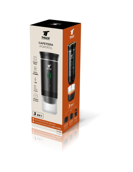 Portable coffee maker, 20 bar pressure. Supports 2 capsule types + ...
