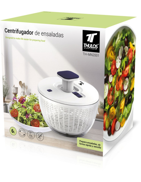 Manual salad spinner. THULOS TH-MN2001