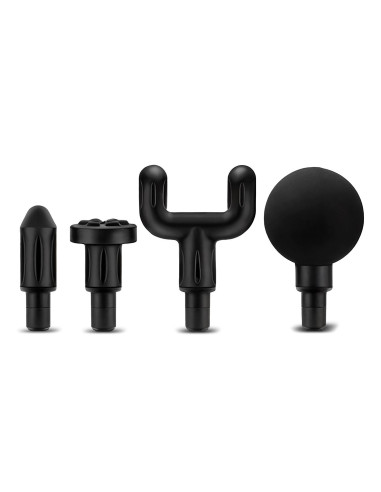 Pistola de massagem, bateria recarregável, 4 cabeças intercambiávei...