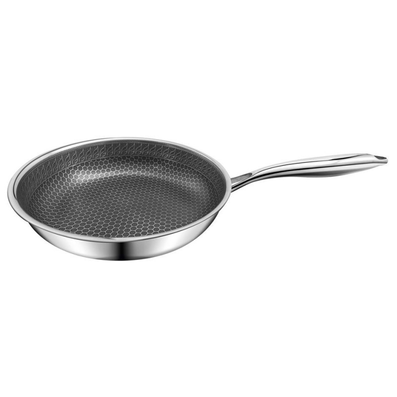 Conjunto de Cozinha de 5 Peças em Aço Inoxidável: Frigideira Ø24 cm...