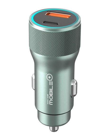 38W Dual Port Car Charger (USB-C + USB-A). MOBILE+ MB-1064