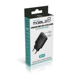 Cargador Doble USB-C 35W con Tecnología GaN. MOBILE+ MB-1066 Mobile+ Inicio MB-1066 2