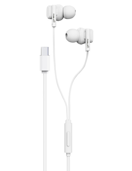 Auriculares USB-C con micrófono MOBILE+ – Sonido estéreo, control de volumen y cable resistente | MB-EP007 Mobile+ Inicio MB-...