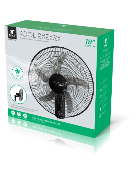 THULOS Ø18" (45.7 cm) Wall Fan – 60 W