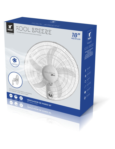 THULOS Ø18" (45.7 cm) Wall Fan – 60 W