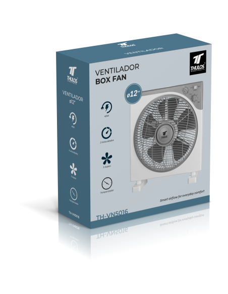 Ventilador Cuadrado THULOS 12" Box Fan – 40 W