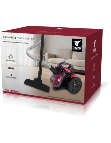 Cyclonic Vacuum Cleaner, Power: 700W, ERP2, 1.5 liters. THULOS TH-V...