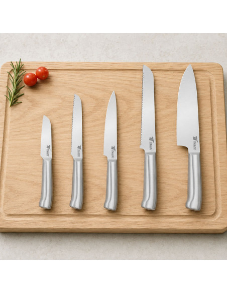 Set de cuchillos de cocina de acero inoxidable TH-MN2007 – 5 piezas