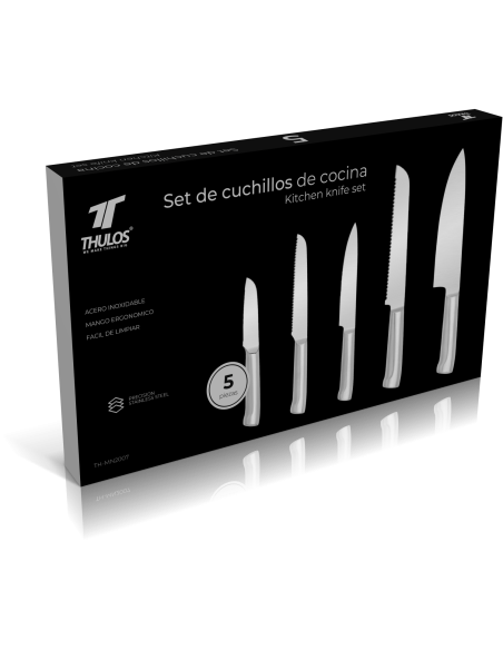Set de cuchillos de cocina de acero inoxidable TH-MN2007 – 5 piezas